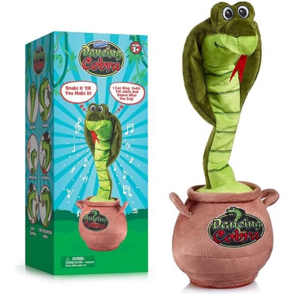 Gagster Dancing Cobra Snake - Sings, Repeats What You Say & Tells Jokes - Picture 1 of 14